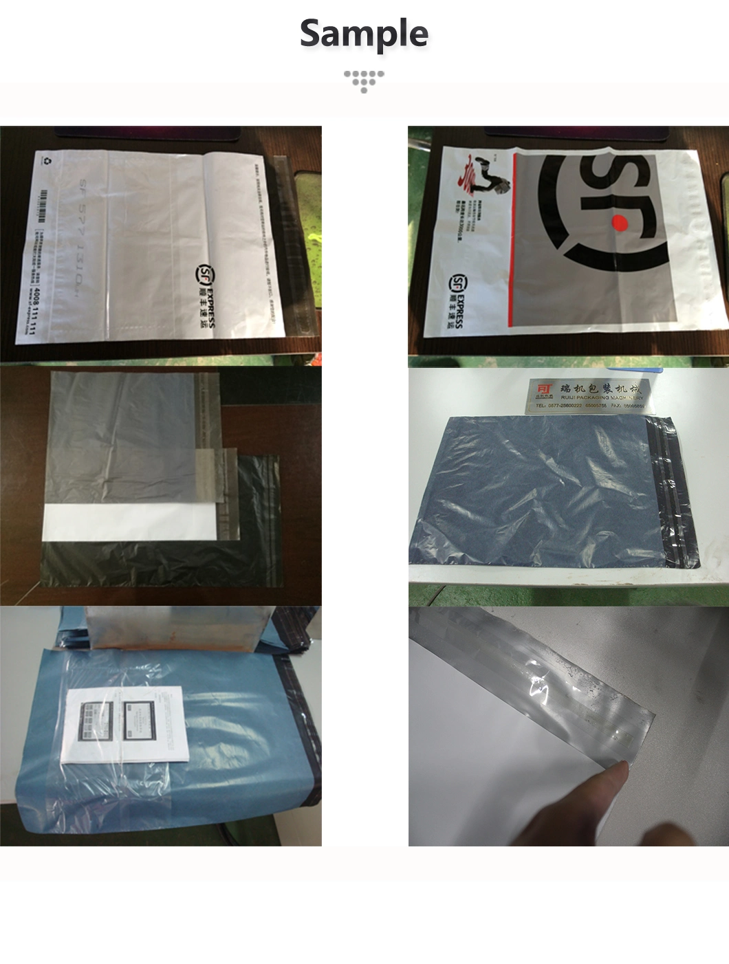 Automatic Multifunction PE Courier Bag Making Machine with Glue Disconnect
