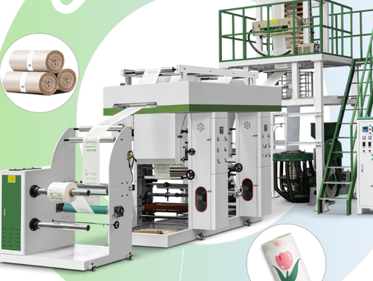 PLC با سیستم کنترل صفحه لمسی فیلم Extruder ماشین کشاورزی کاربرد قطر پیچ 55mm 2 یا 65mm 2mm