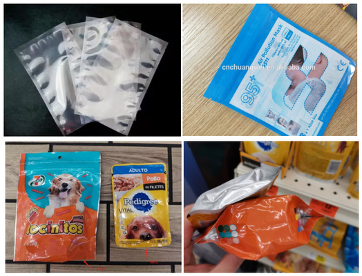 دستگاه ساخت کیسه اسنک مایلار کیسه زیپ کاغذ پلی اتیلن چند لایه Doypack
