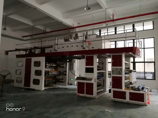 دستگاه چاپ لیبل فلکسو با سرعت بالا 80 متر / حداقل CI Central Drum Pp کیسه خرید