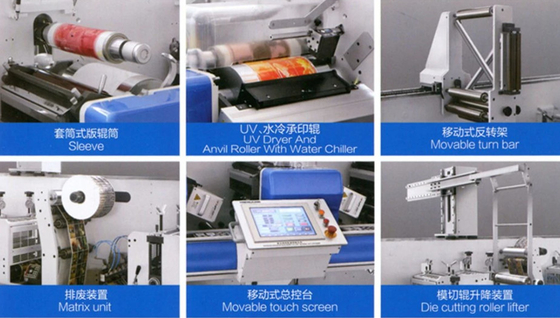 دستگاه چاپ فلکسو دیجیتال اتوماتیک برای کاغذ PVC BOPP CPP 4 کیسه کاغذی لیوان کاغذ پلی اتیلن رنگی